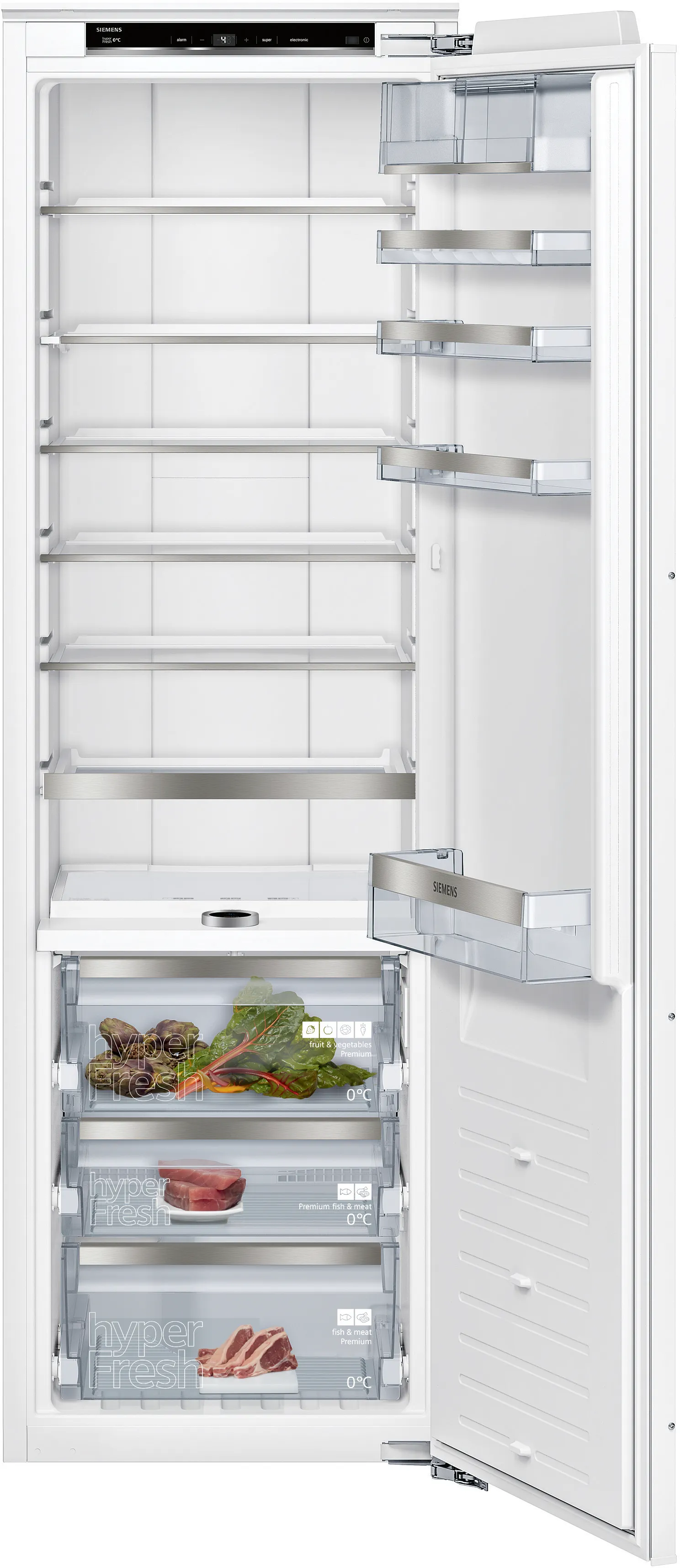 iQ700 built-in fridge 177.2 x 55.8 cm soft close flat hinge