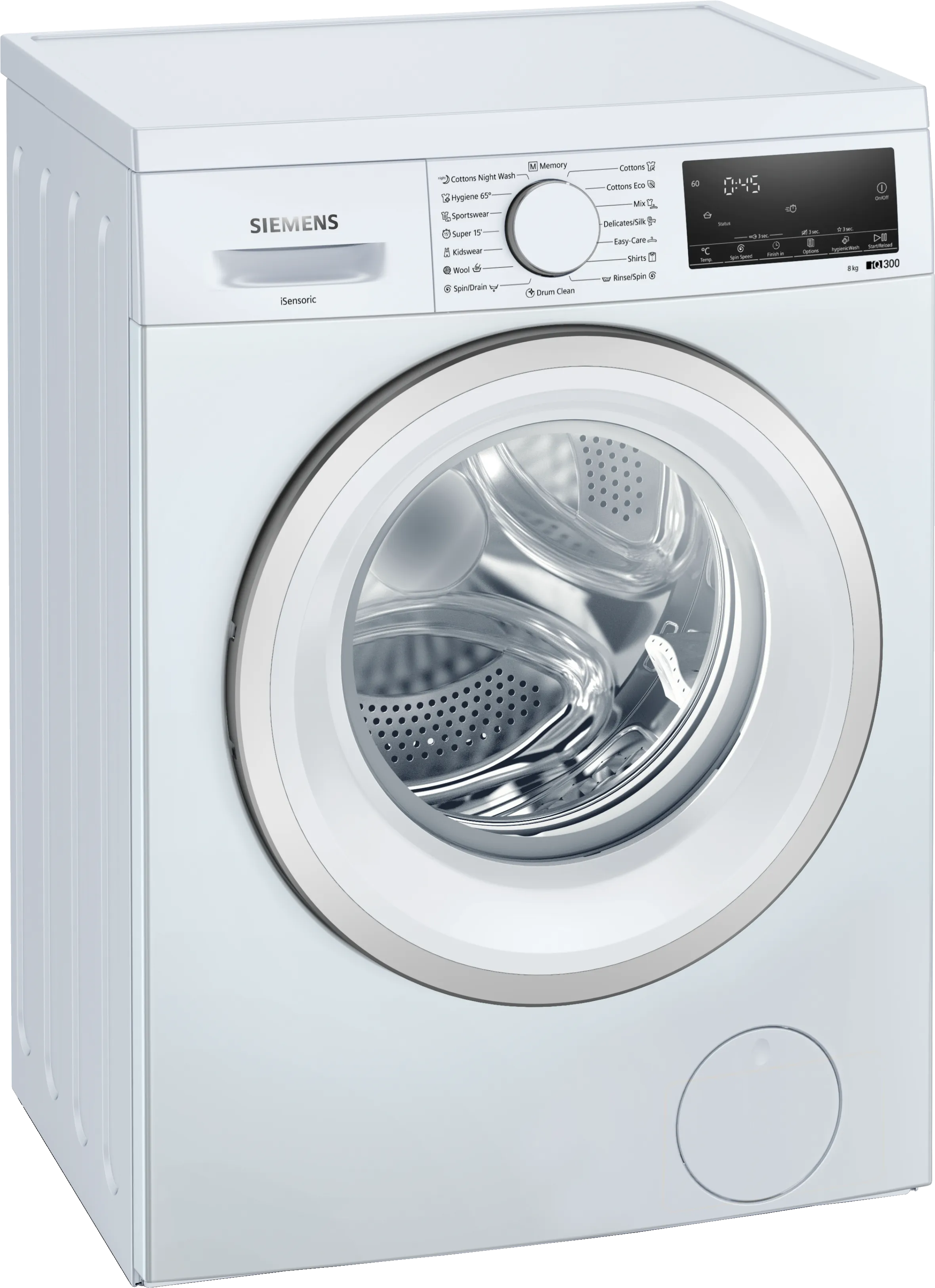iQ300 washing machine, Slimline 8 kg , White